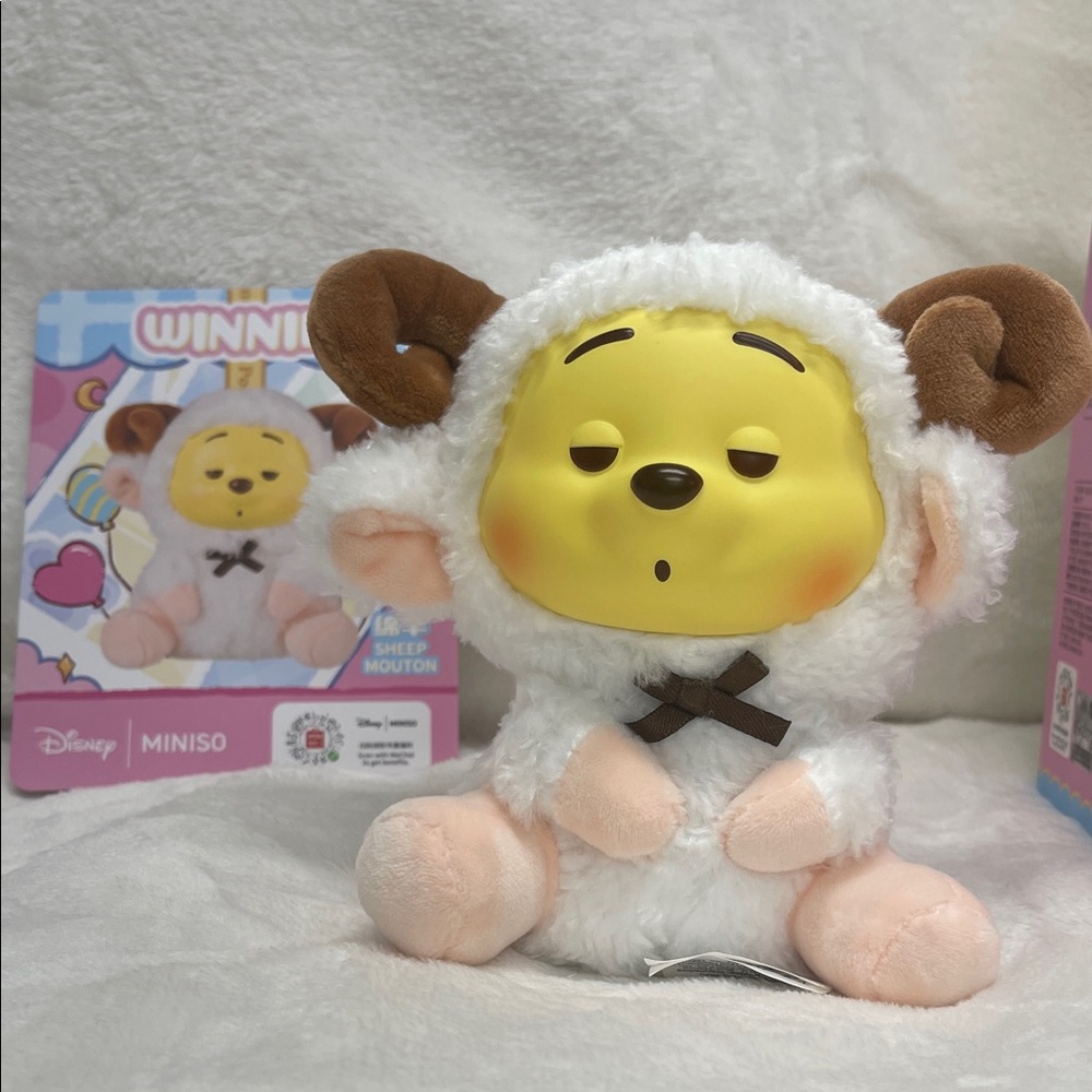 Disney Winnie the Pooh Sheep Costume Plush - White and Yellow